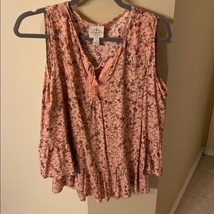 Cold shoulder blouse